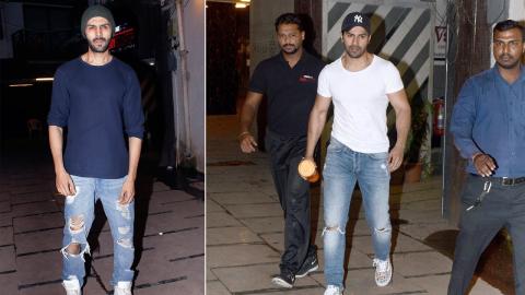 Watch Varun Dhawan & Kartik Aryan Spotted Together At Gym Video