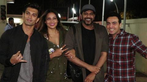 Watch Karan Singh Grover, Bipasha Basu & Prem Chopra SPOTTED At PVR Juhu Video