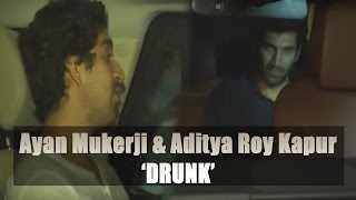 Watch Aditya Roy Kapur, Ayan Mukerji & celebs at Karan Johar's Residence Video