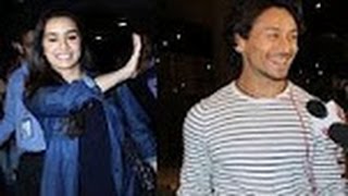 Watch Tiger Shroff & Shraddha Kapoor Promote Baaghi At Mumbai Airport Video