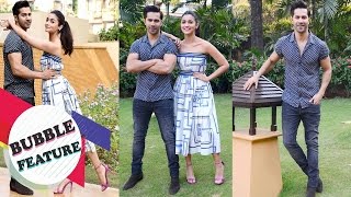 Watch Aww! Varun Dhawan and Alia Bhatt are Colour Coordinated In Their Outfits Video