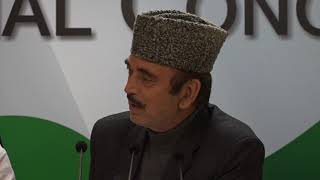 Watch AICC Press Briefing by Ghulam Nabi Azad and Deepender Hooda on the winter session of the Parliament Video
