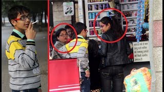 Watch 11 Year Old Asking For LIGHTER | Kid Smoking Experiment | Corrupt Tuber Video