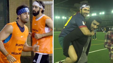 Watch Ranbir Kapoor, Arjun Kapoor, Varun Dhawan & Others Spotted At A Football Match Video