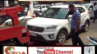 Watch Undisciplined Parked Car Driver Taught Lesson By Commuters in Panjim Video