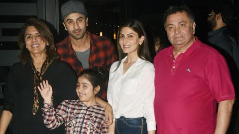 Watch Kapoor Khandaan Spotted At Nara Thai - Ranbir Kapoor, Rishi Kapoor, Neetu Kapoor Video