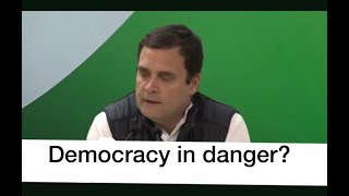 Watch Congress President Rahul Gandhi addresses the media on the Judges Press Conference Video
