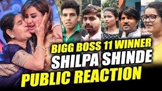 Watch Public Congratulates Shilpa Shinde For WINNING BIGG BOSS 11 | Shilpa Shinde Crazy Fans Video