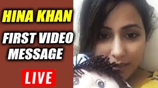 Watch Hina Khan FIRST LIVE VIDEO After Bigg Boss 11 Finale | Thanks Her Fans Video