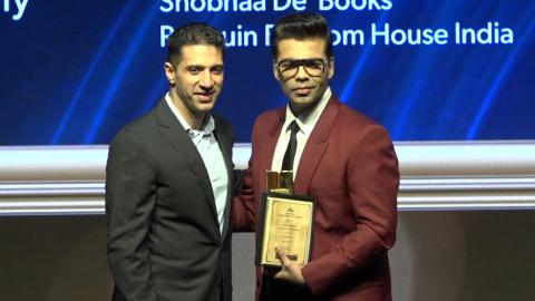 Watch Karan Johar Talks About Manushi Chhillar Debut Film | Raymond Crossword Book Awards Video
