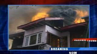 Watch Kashmir Crown: Watch Massive fire breaks out in Chinar Bagh Srinagar Video