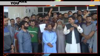 Watch Casual labourers Protest in Srinagar Video