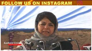 Watch Don't Play Khoon Ki Holi in Kashmir Mehbooba Mufti Urges India Pakistan in Baramulla Video