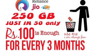 Watch 4G JIO IN RS. 100 FOR EVERY 3 MONTHS | Rs 1000 for 4g phone Video