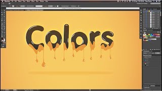 Watch How to make Melted Text in Adobe Illustrator Video