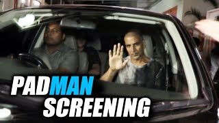 Watch Padman Special Screening | Akshay Kumar, Dimple Kapadia, R Balki Video