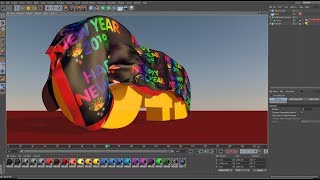Watch Simulate Cloth with Text Animation Cinema 4D Tutorials Video