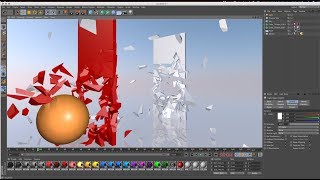 Watch Wall Shattering using Thrausi in Cinema 4D R16 Tutorials Video