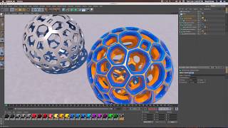 Watch Voronoi Mesh Design Making in Cinema 4D R16 Tutorials Video