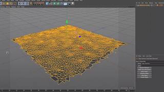 Watch Learn Voronoi Mesh with plain in Cinema 4D Tutorials Video