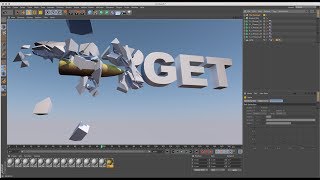 Watch Basic Bullet Modelling with Shatter Letters in Cinema 4D R16 Tutorial Video