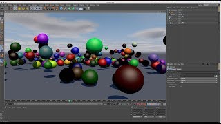 Watch Falling & Bounce Clone Object using Dynamic in Cinema 4d Tutorial Video