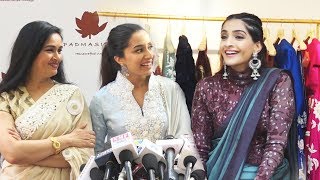 Watch Shraddha Kapoor & Sonam Kapoor At The Launch Of Padmasitaa Clothing Collection Video