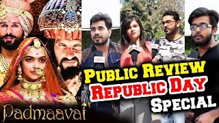 Watch Padmaavat PUBLIC REVIEW | Republic Day Special | Deepika Padukone, Ranveer Singh, Shahid Kapoor Video