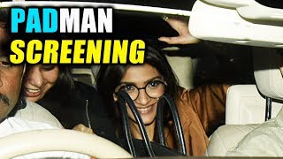 Watch Padman Screening For Sonam Kapoor's Family And Friends Video