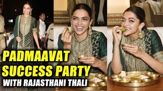 Watch Deepika Padukone Celebrates Padmaavat Success With Rajasthani Thali At A Restaurant Video