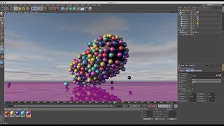 Watch Vibrate Null Tracer Animation using Attractor in Cinema 4D Tutorial Video