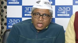 Watch Aap Senior Leader and Delhi Convenor briefs media on Sansad March Protest against Sealing Video