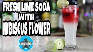 Watch how to make fresh lime soda with hibiscus flower | fresh lime soda | twisted fresh lime soda Video