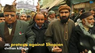 Watch JRL protests against Shopian civilian killings Video
