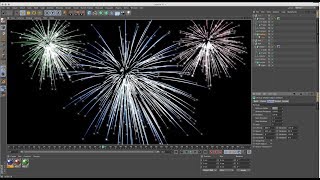 Watch Fire Work Making in Cinema 4D R16 Tutorial without Plugin Video