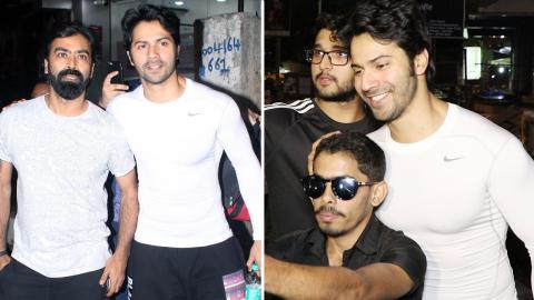 Watch Varun Dhawan Spotted In Happy Mood Outside The Gym Video