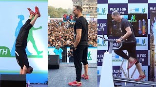 Watch Akshay Kumar Promotion Padman At Walk For Health Video