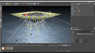 Watch Spline Effector with Dynamic in Cinema 4D R16 Tutorial Video