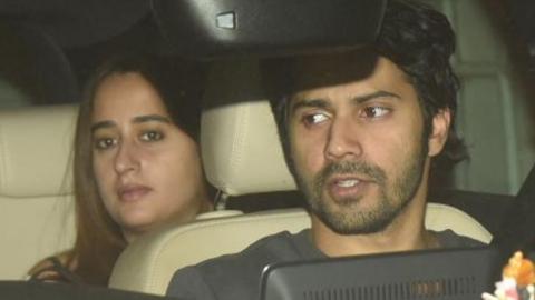 Watch Varun Dhawan And His Girlfriend Natasha Dalal Enjoy A Late Night Movie Date Video