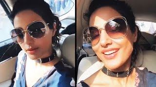 Watch Hina Khan Showing Her New LOOK After Bigg Boss 11- LIVE Video Video