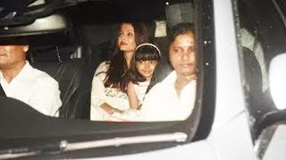 Watch Aishwarya Rai With Daughter Aaradhya ARRIVES At Karan Johar Kids Yash and Roohi Birthday Party 2018 Video