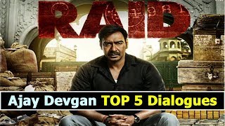 Watch Ajay Devgan Top 5 Dialogues | Raid Movie | Movie Main Dialogues | Interesting | Exclusive Video