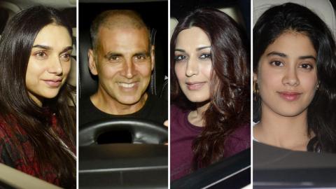 Watch Aditi Rao Hydari, Janhvi Kapoor,  Attends Special Screening Of Pad Man Hosted By Akshay Kumar At YRF Video