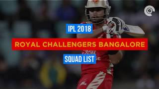 Watch IPL 2018: RCB Full Squad Video