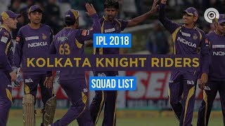 Watch IPL 2018: KKR Full Squad Video
