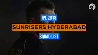 Watch IPL 2018: SRH Full Squad Video