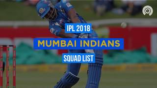 Watch IPL 2018: MI Full Squad Video