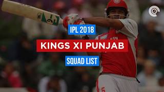 Watch IPL 2018: KXIP Full Squad Video