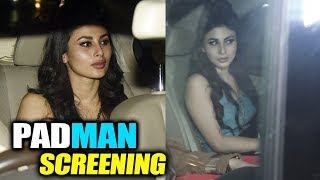 Watch Akshay Kumar's GOLD Actress Mouni Roy At PADMAN Screening Video