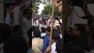 Watch MNS Party Workers Protested At Karan Johar Office Video